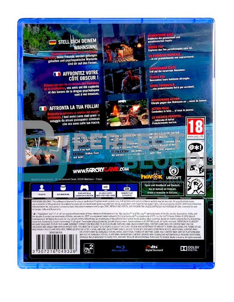 gra ps4 / ps5 / far cry 3 classic edition / eu