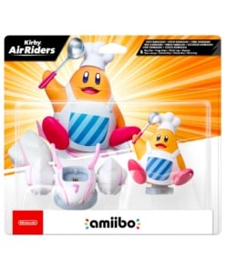 figurka amiibo kirby air riders chef kawasaki & hop star