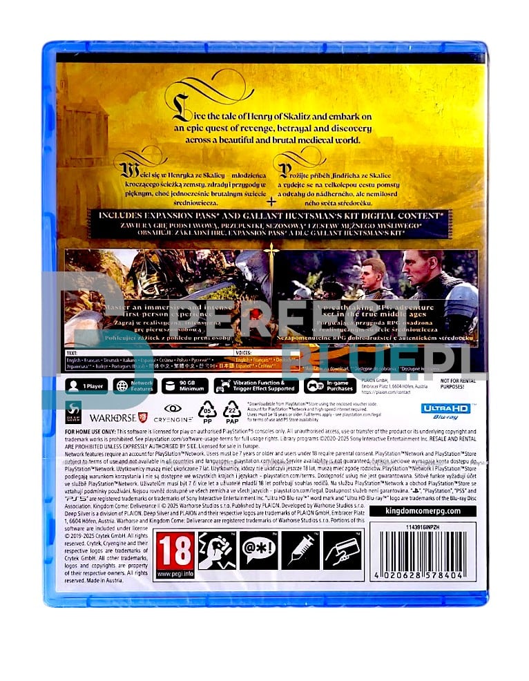 gra ps5 kingdom come: deliverance ii gold edition / pl