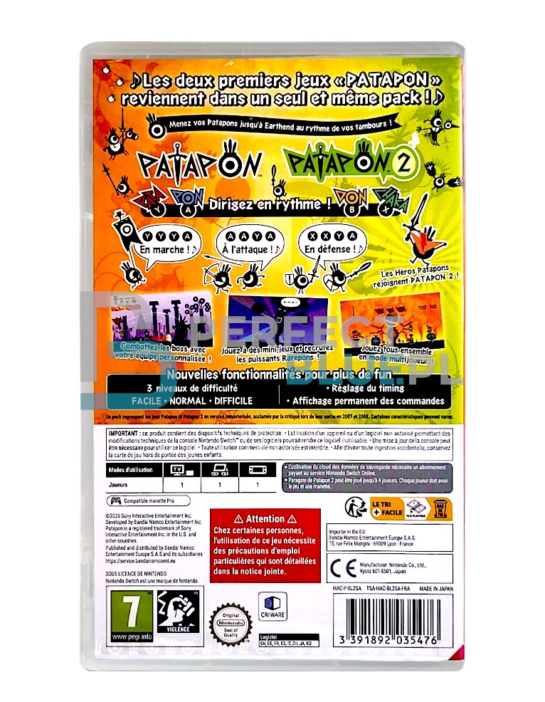 gra nintendo switch patapon 1+2 replay / fr
