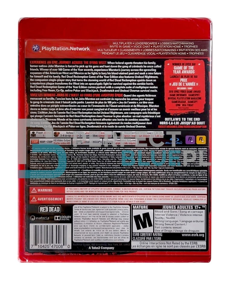 gra ps3 red dead redemption goty / import us