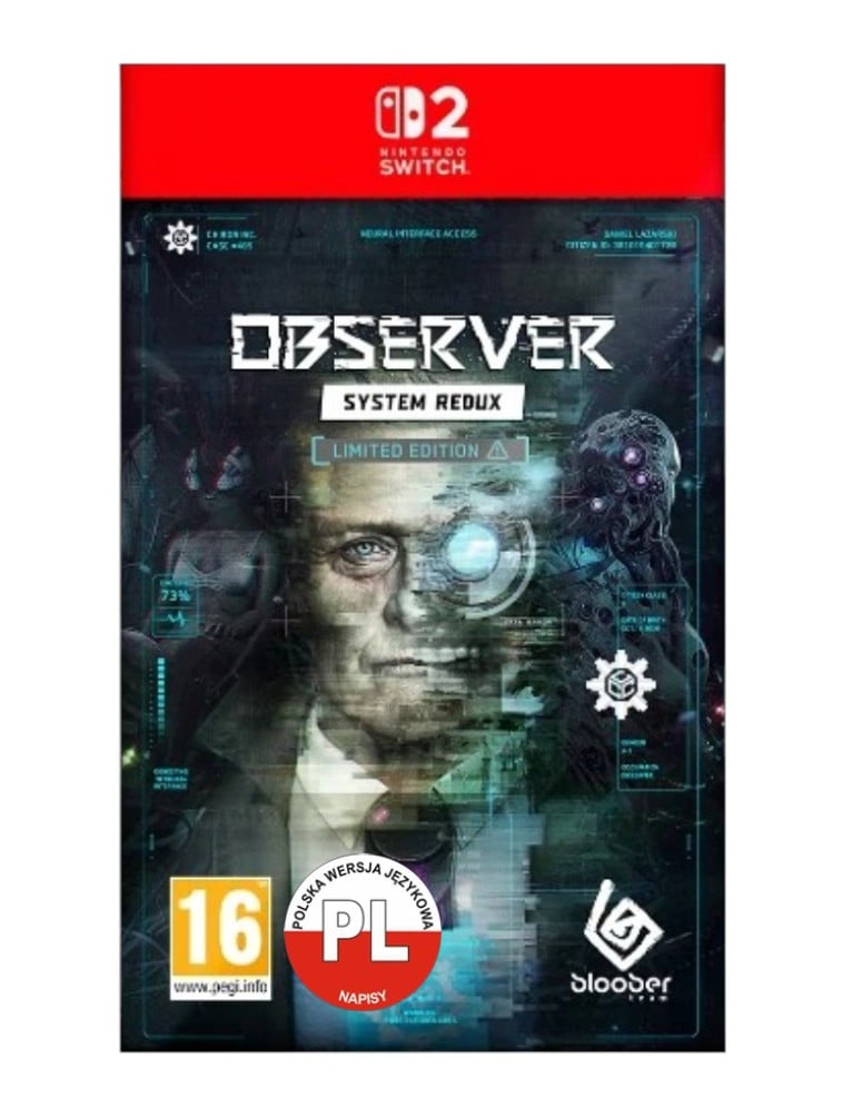gra nintendo switch 2 observer: system redux limited edition