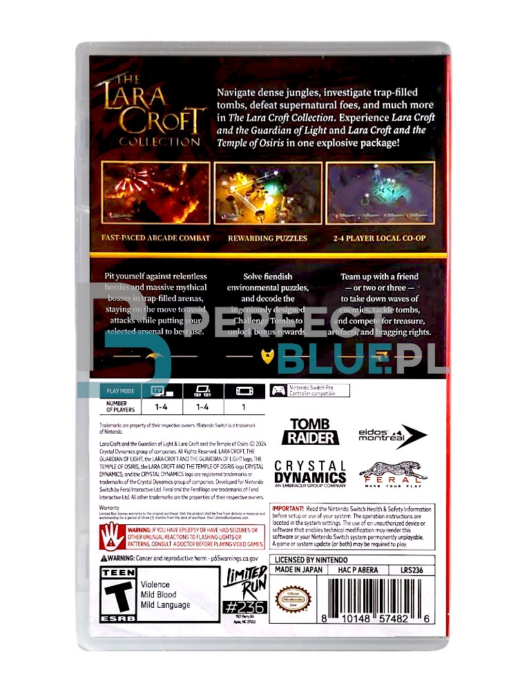 gra nintendo switch the lara croft collection / limited run! / import usa
