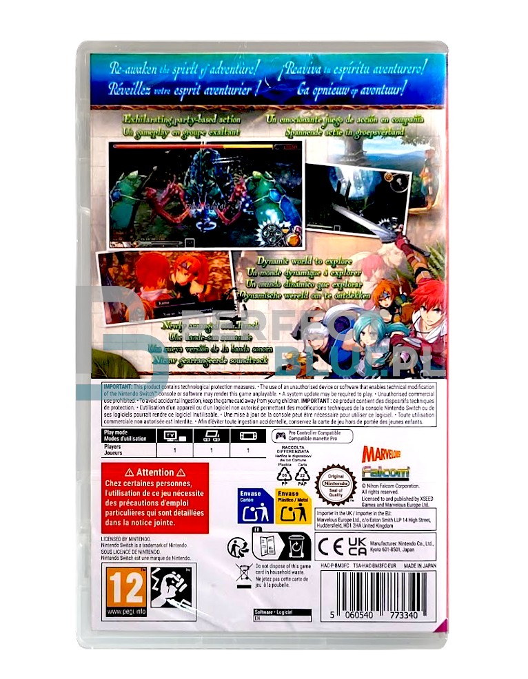 gra nintendo switch ys memoire: revelations in celceta