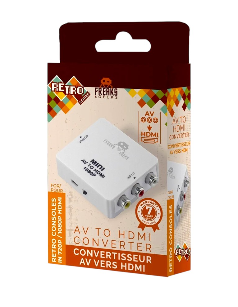 freaks and geeks / mini av to hdmi converter / konwerter av / rca do hdmi