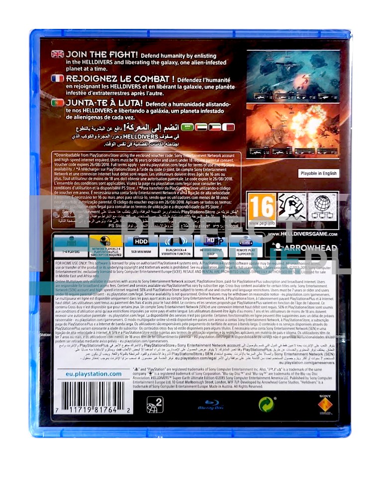 gra ps4 / ps5 / helldivers super earth ultimate edition / eu