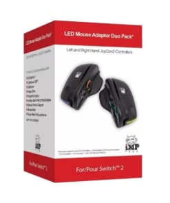 imp tech / led mouse adaptor duo pack / zestaw 2 uchwytów typu mysz / nintendo switch 2