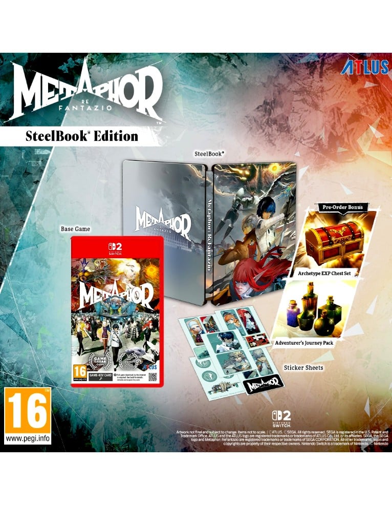 gra nintendo switch 2 metaphor: refantazio / steelbook edition