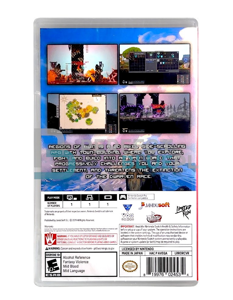 gra nintendo switch regions of ruin / limited run! / import us