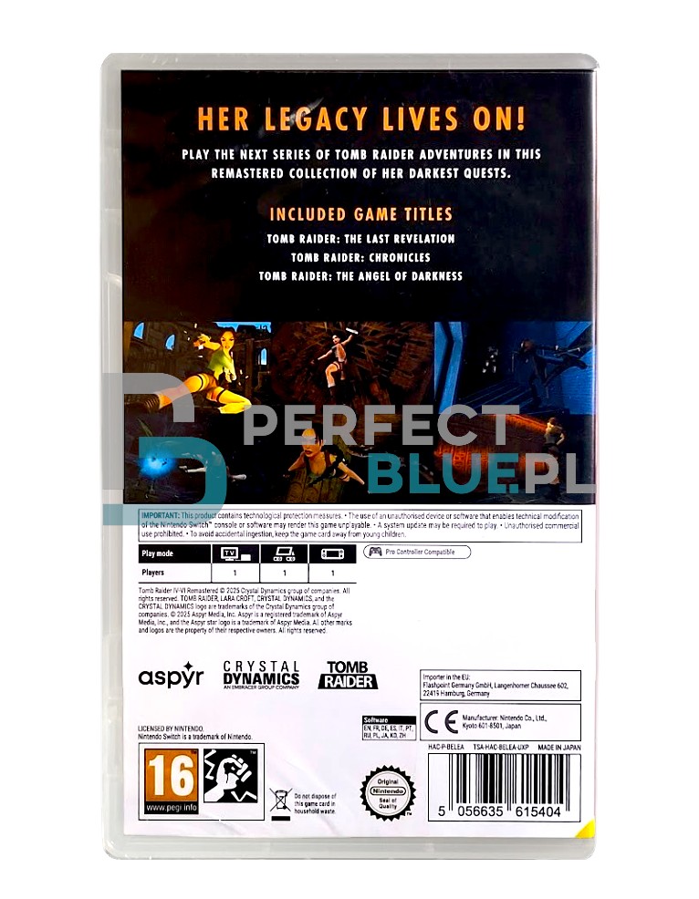 gra nintendo switch tomb raider iv vi remastered