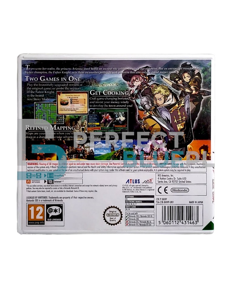 gra nintendo 3ds / 2ds etrian odyssey 2 untold: the knight of fanfir