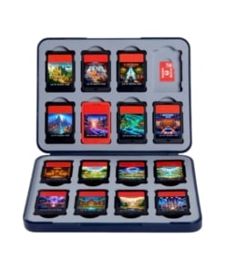 funlab / etui na kartridże 16 sztuki + 16 kart micro sd / nintendo switch 1 / 2 / dave the diver