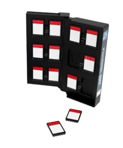 etui na kartridże 12 sztuk / 12 game card case / nintendo switch 1 / 2 / terminator 2: judgment day mini kaseta vhs