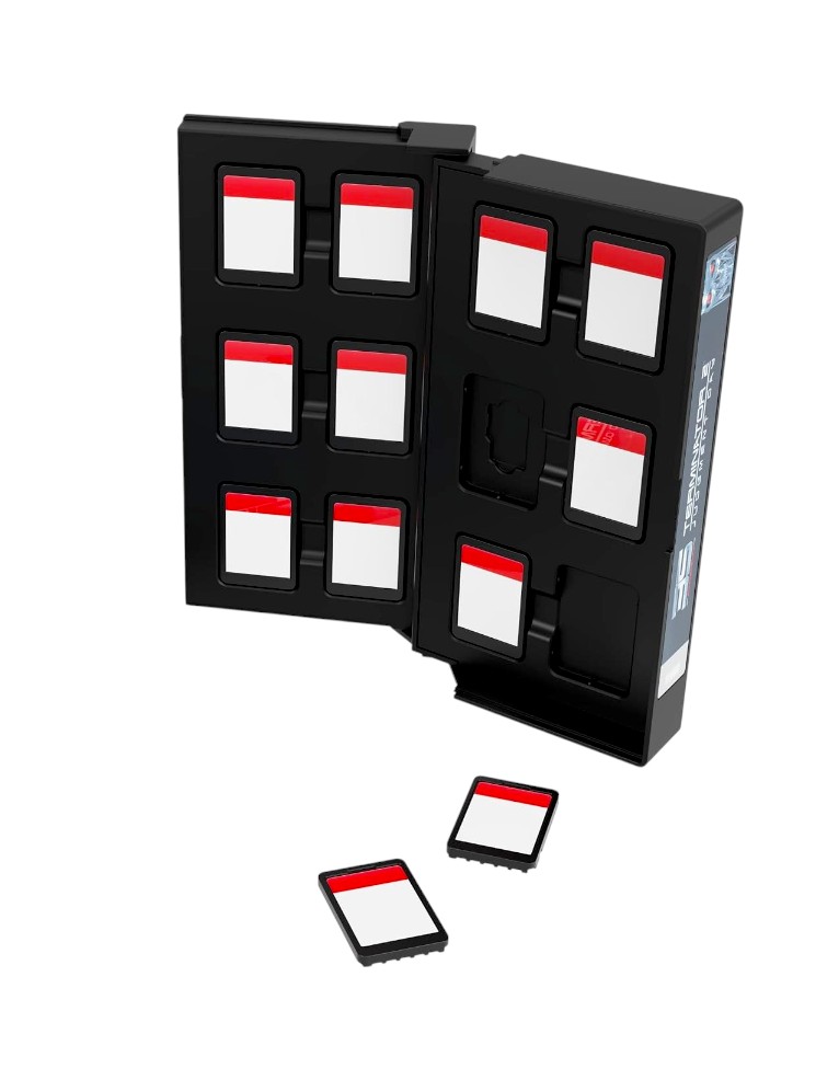 etui na kartridże 12 sztuk / 12 game card case / nintendo switch 1 / 2 / terminator 2: judgment day mini kaseta vhs