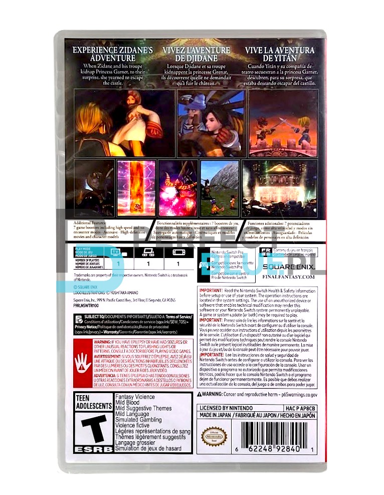 gra nintendo switch final fantasy ix / import usa