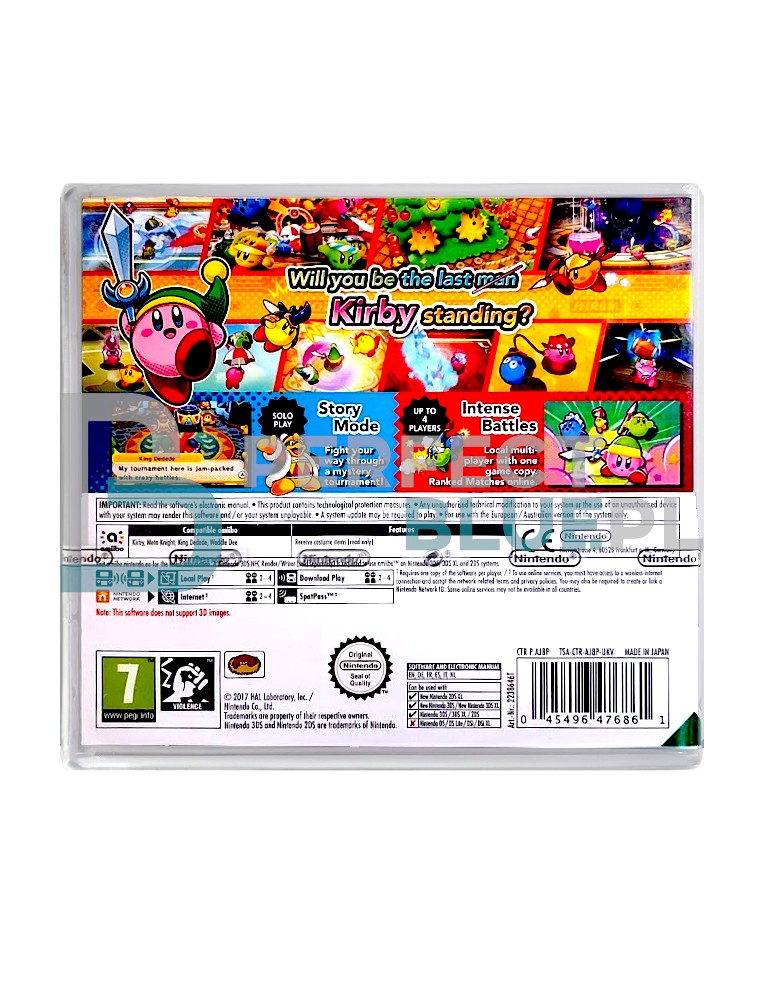 gra nintendo 3ds / 2ds kirby battle royale