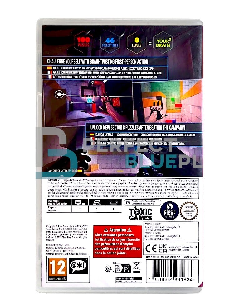 gra nintendo switch q.u.b.e. 10th anniversary