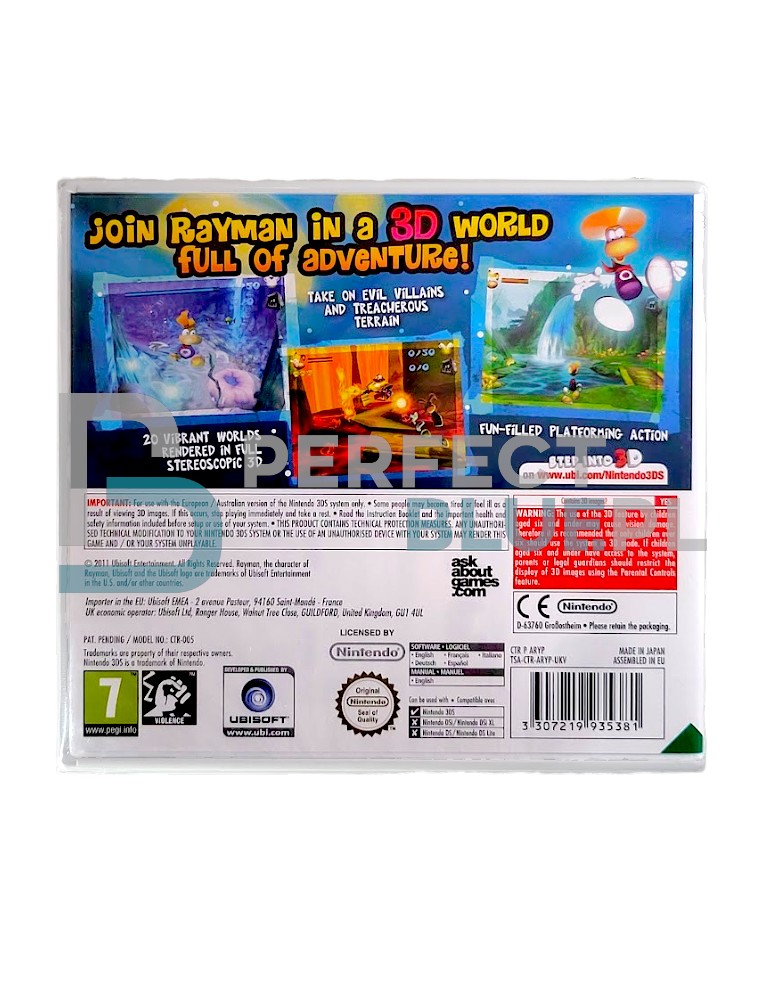 gra nintendo 3ds rayman 3d