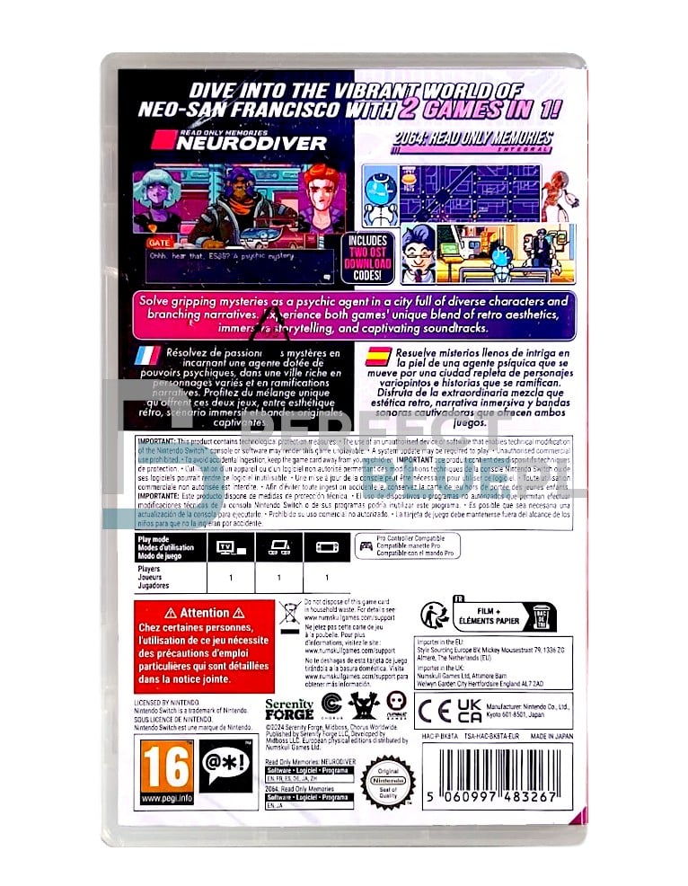 gra nintendo switch read only memories: double pack