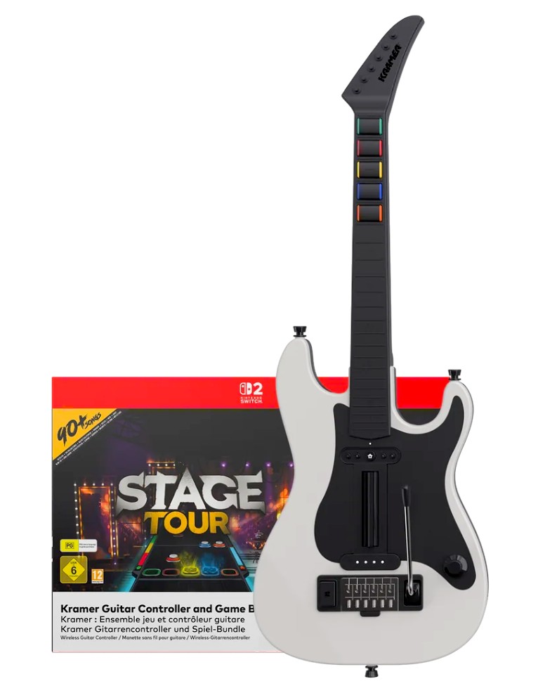 gra nintendo switch 2 stage tour (na kodzie) + gitara kramer